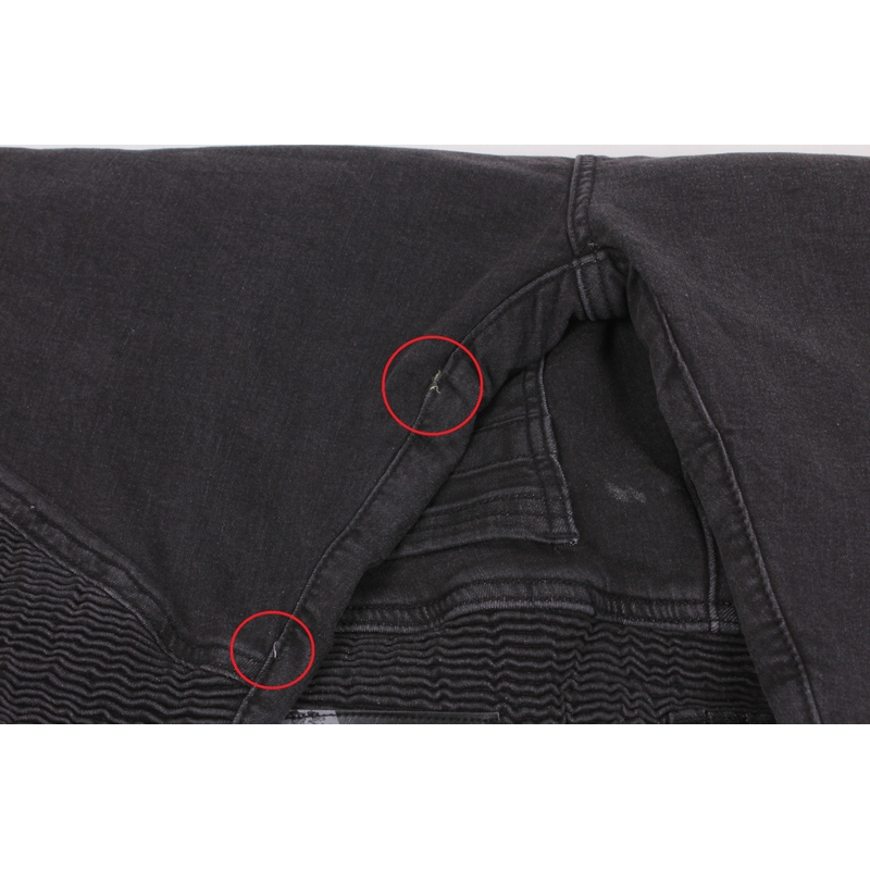 Dámské jeansy na motorku Street Racer Spike černé - II. jakost výprodej