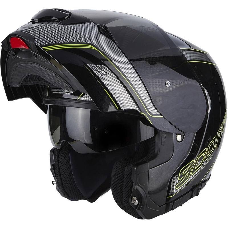 Moto přilba výklopná Scorpion EXO-3000 Stroll černo-fluo žlutá - II. jakost