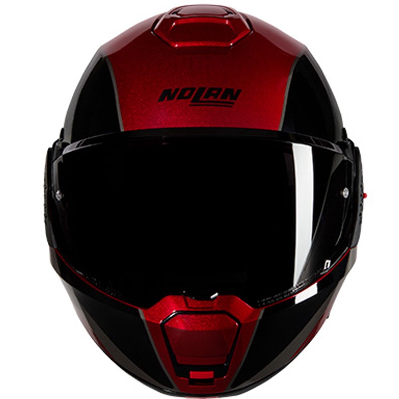 Překlápěcí helma na motorku Nolan N120-1 Verniciatura Speciale N-COM 344 černo-červená