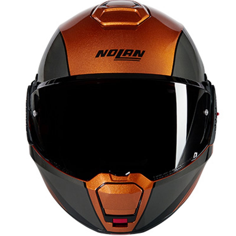 Překlápěcí helma na motorku Nolan N120-1 Verniciatura Speciale N-COM 342 okrovo-černá