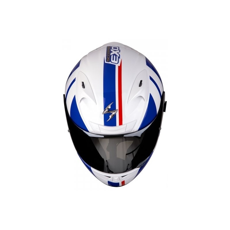 Integrální přilba Scorpion EXO-710 Air GT bílo-modro-červená