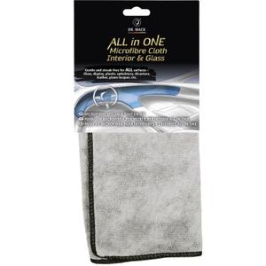 Utěrka z mikrovlákna pro skla a interiér Dr. Wack All in One Microfibre cloth šedá