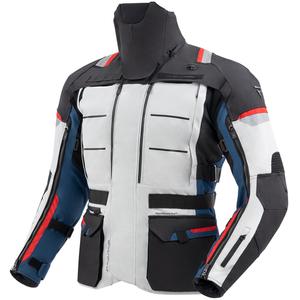 Bunda na motorku Rebelhorn Cubby V modro-šedo-červená