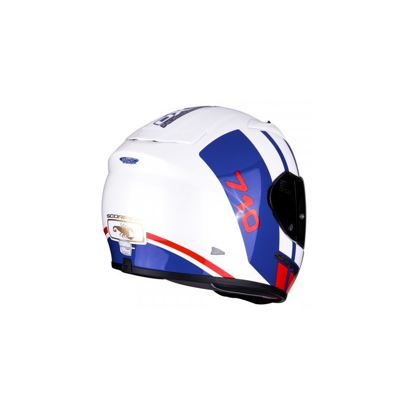 Integrální přilba Scorpion EXO-710 Air GT bílo-modro-červená