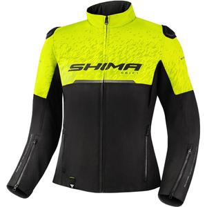 Dámská bunda na motorku Shima Drift černo-fluo žlutá