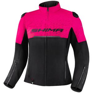 Dámská bunda na motorku Shima Drift černo-růžová