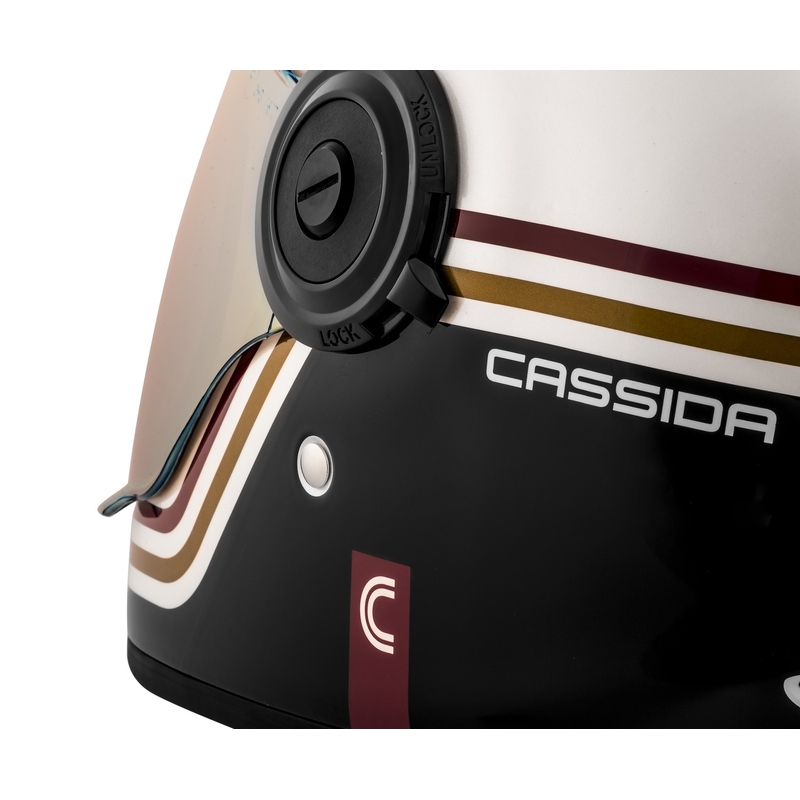 Integrální přilba na motorku Cassida Fibre Super Hooligan černo-zelená  - II. jakost