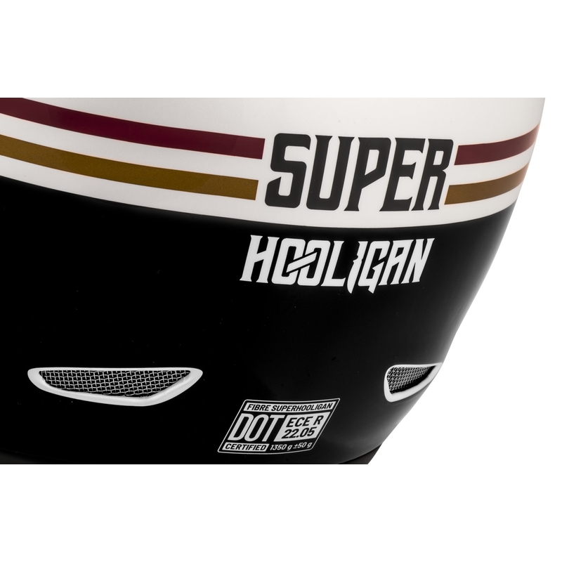 Integrální přilba na motorku Cassida Fibre Super Hooligan černo-zelená  - II. jakost