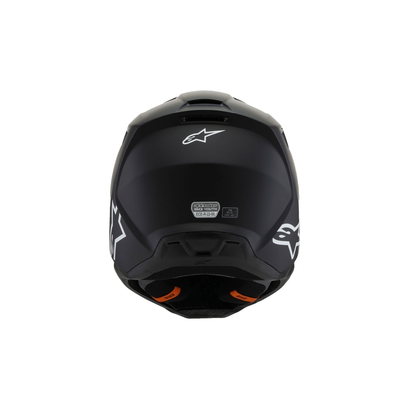 Dětská motokrosová přilba Alpinestars S-M3 Solid černá matná - II. jakost