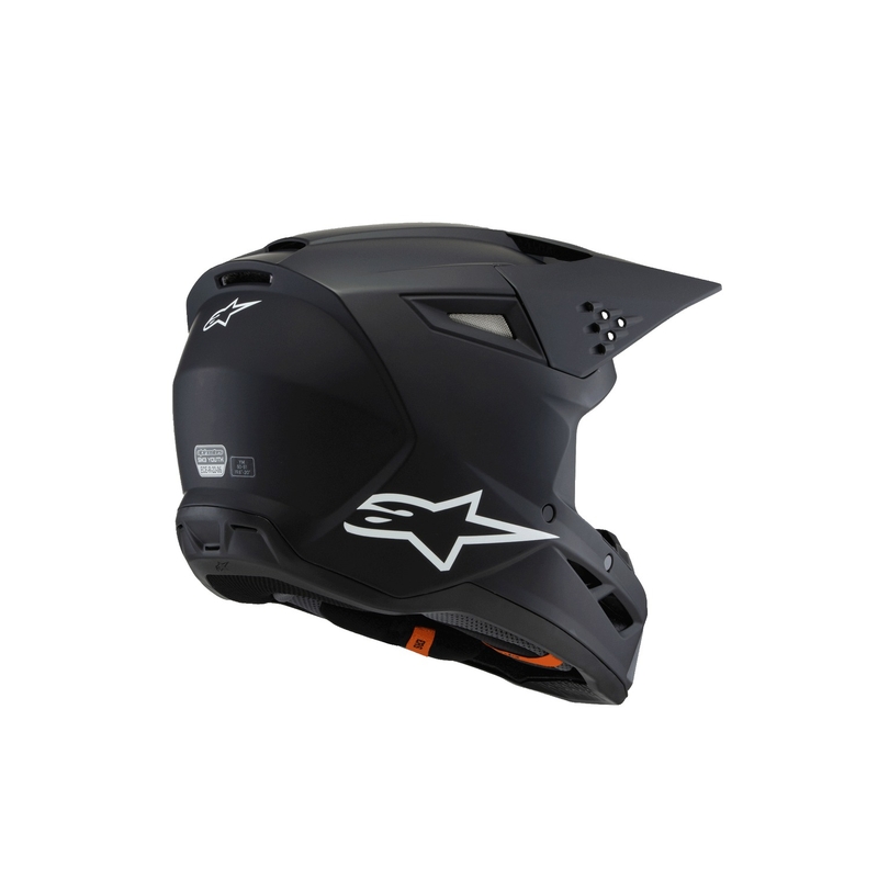 Dětská motokrosová přilba Alpinestars S-M3 Solid černá matná - II. jakost