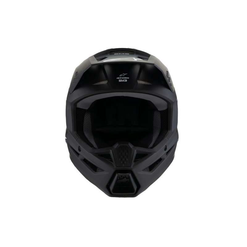 Dětská motokrosová přilba Alpinestars S-M3 Solid černá matná - II. jakost