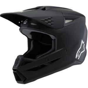 Dětská motokrosová přilba Alpinestars S-M3 Solid černá matná - II. jakost