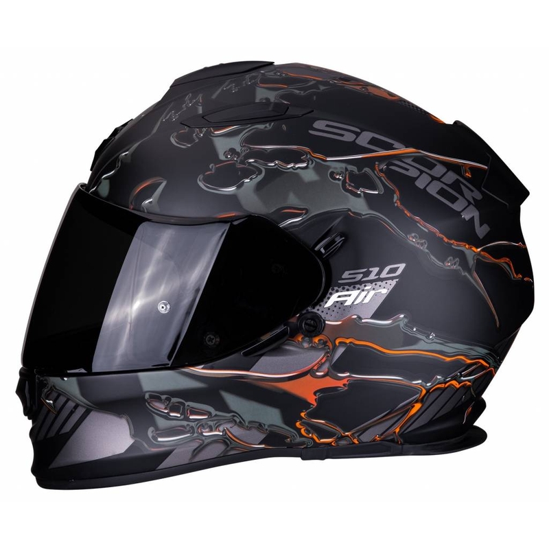 Integrální přilba Scorpion EXO-510 Air Likid černo-oranžová výprodej