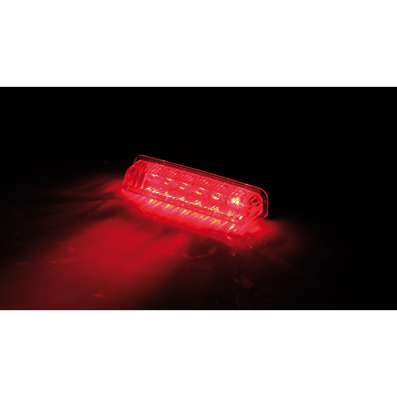 Zadní světlo na motorku Highsider Smart Mini LED černo-čiré
