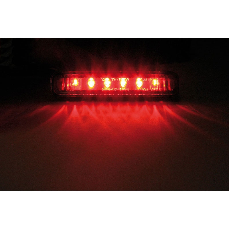 Zadní světlo na motorku Highsider Smart Mini LED černo-kouřové