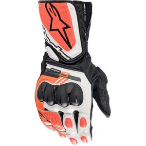 Rukavice na motorku Alpinestars SP-8 bílo-fluo červeno-černé
