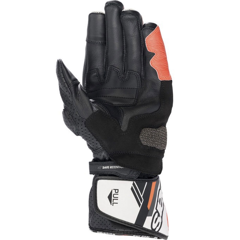 Rukavice na motorku Alpinestars SP-8 bílo-fluo červeno-černé