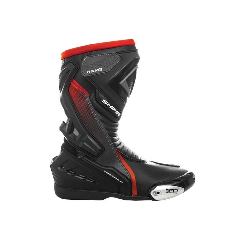 Boty na motorku Shima RSX-6 černo-fluo červené