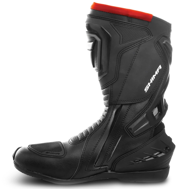 Boty na motorku Shima RSX-6 černo-fluo červené