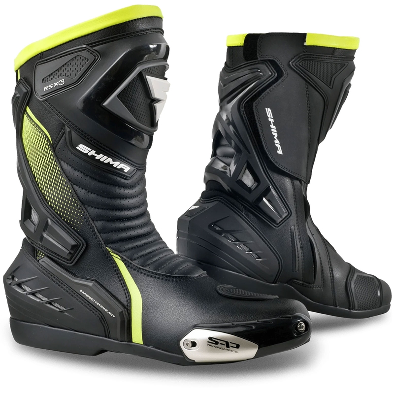 Boty na motorku Shima RSX-6 fluo žluté