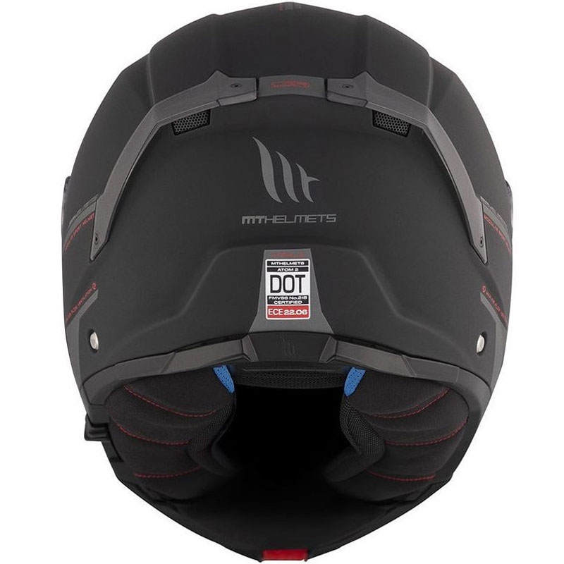 Vyklápěcí helma na motorku MT ATOM 2 SV SOLID A1 černá matná