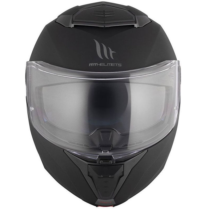 Vyklápěcí helma na motorku MT ATOM 2 SV SOLID A1 černá matná