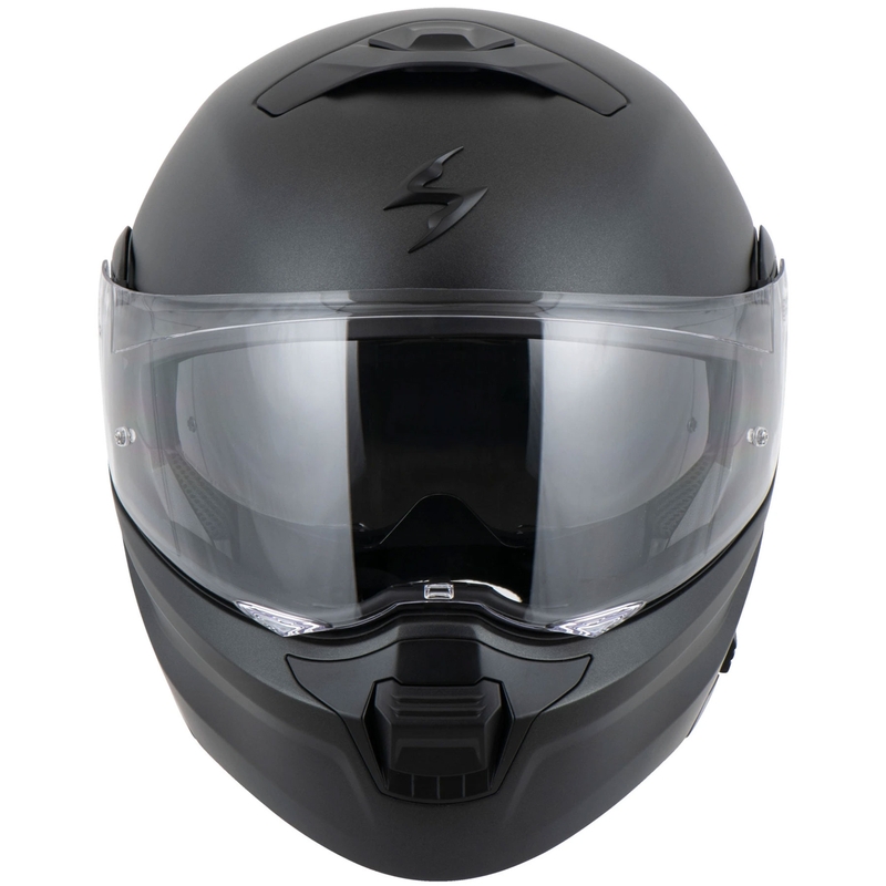 Výklopná přilba na motorku Scorpion EXO-930 EVO Solid černá matná