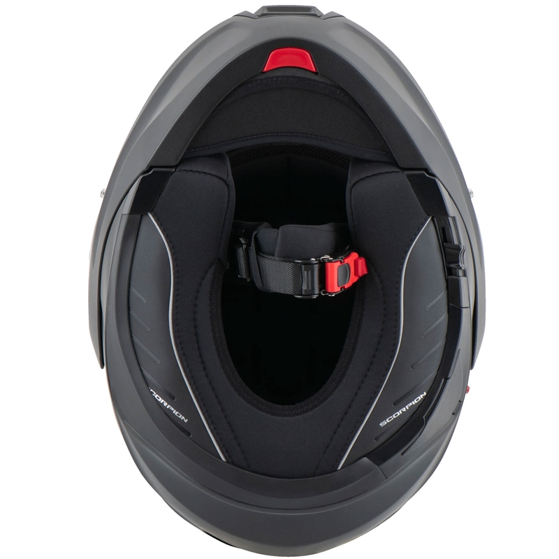 Výklopná přilba na motorku Scorpion EXO-930 EVO Solid černá matná