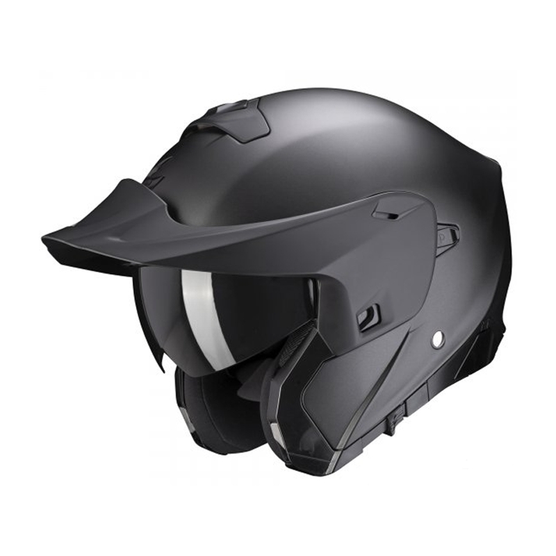 Výklopná přilba na motorku Scorpion EXO-930 EVO Solid černá matná