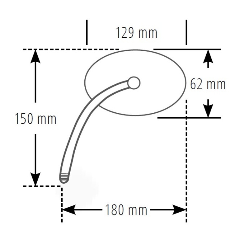 Zpětné zrcátko Highsider Smart Agila levé/pravé černé