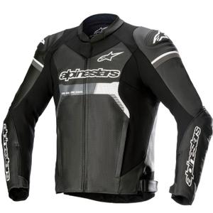 Kožená bunda na motorku Alpinestars GP Force Airflow černá