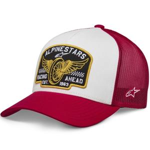 Kšiltovka Alpinestars Heritage Patcher bílo-červená
