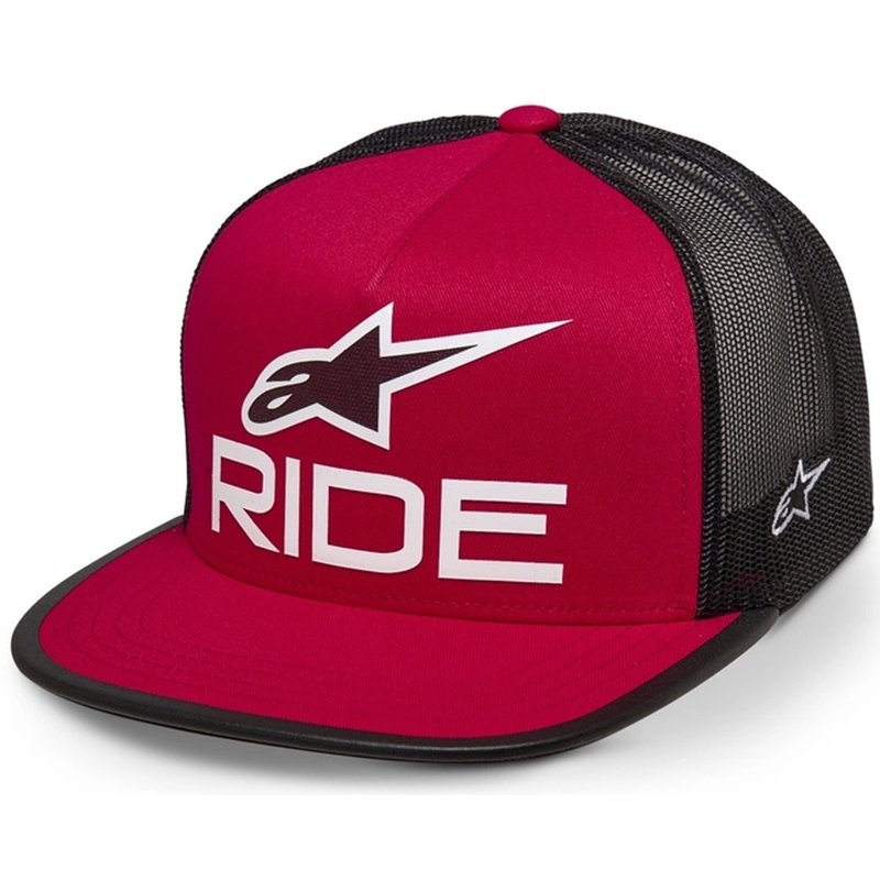 Kšiltovka Alpinestars Ride 4.0 ER červeno-černo-bílá