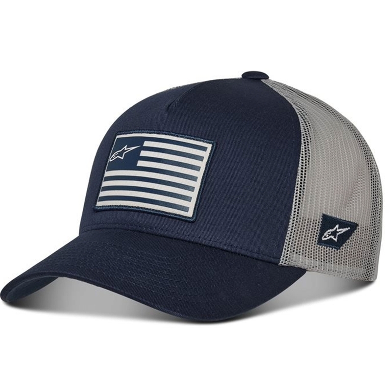 Kšiltovka Alpinestars Flag Snap Hat modro-šedá