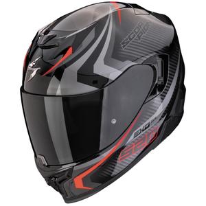Integrální helma na motorku Scorpion EXO-520 EVO AIR TERRA černo-stříbrno-červená