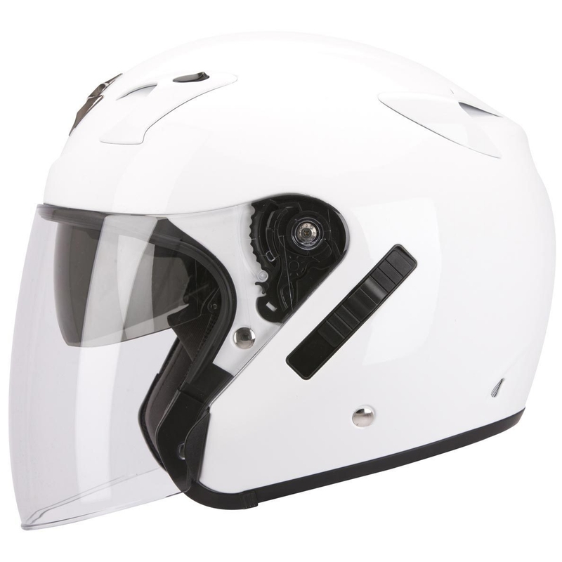 Otevřená přilba na motorku Scorpion EXO-220 bílá