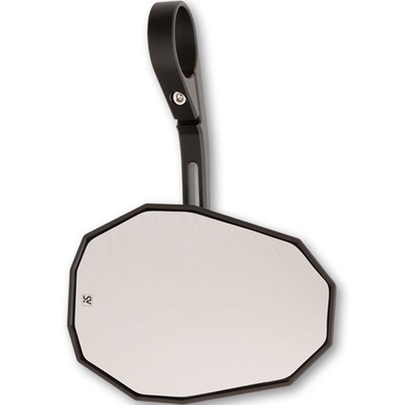 Zrcátko Highsider Smart Straight s dlouhým ramenem černé