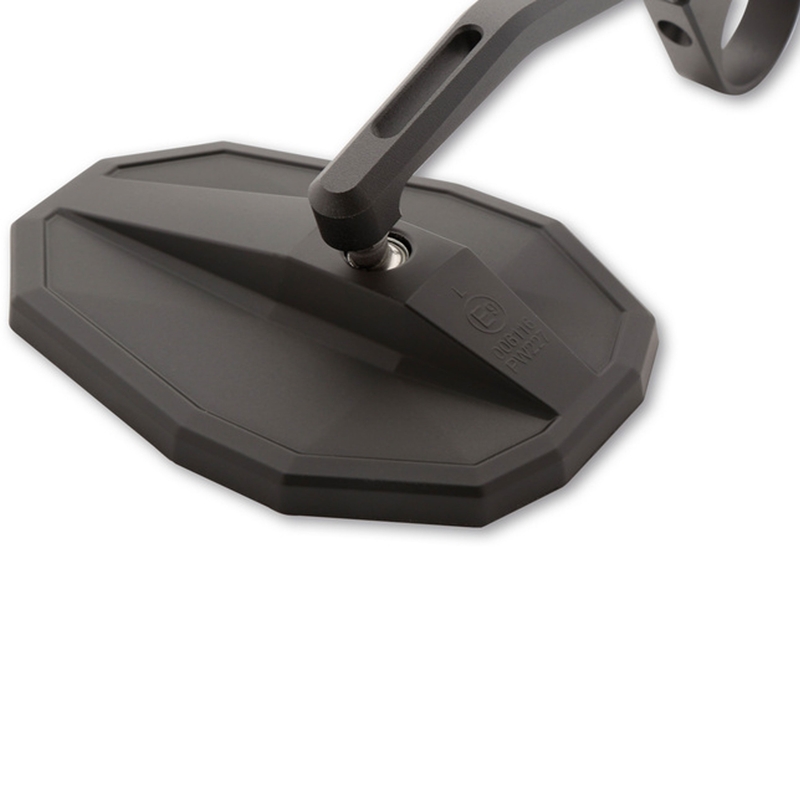 Zrcátko Highsider Smart Straight s dlouhým ramenem černé