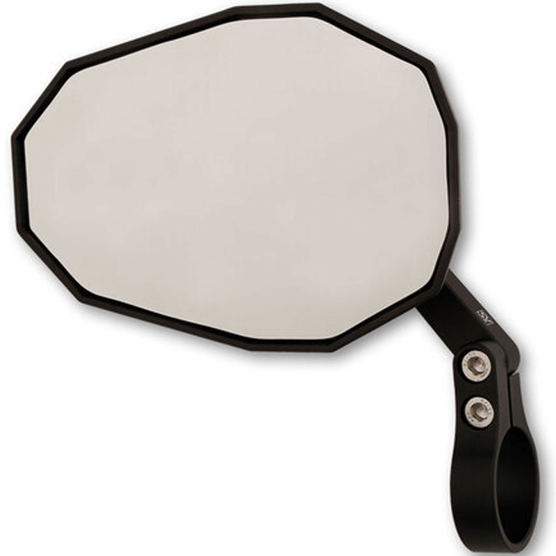 Zrcátko Highsider Smart Straight s krátkým ramenem černé