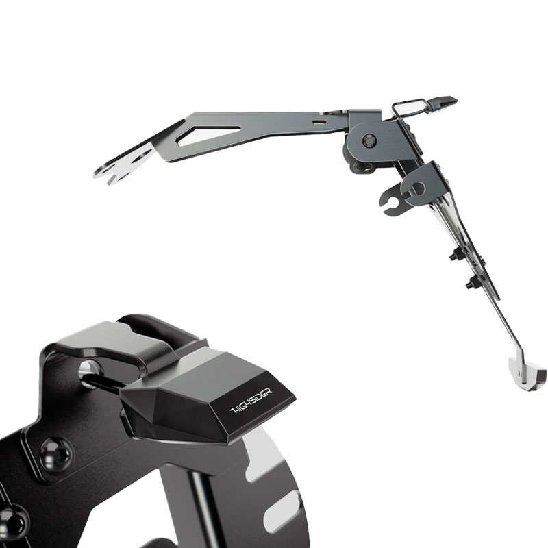 Držák SPZ včetně osvětlení Highsider Akron RS PRO Aprilia černý