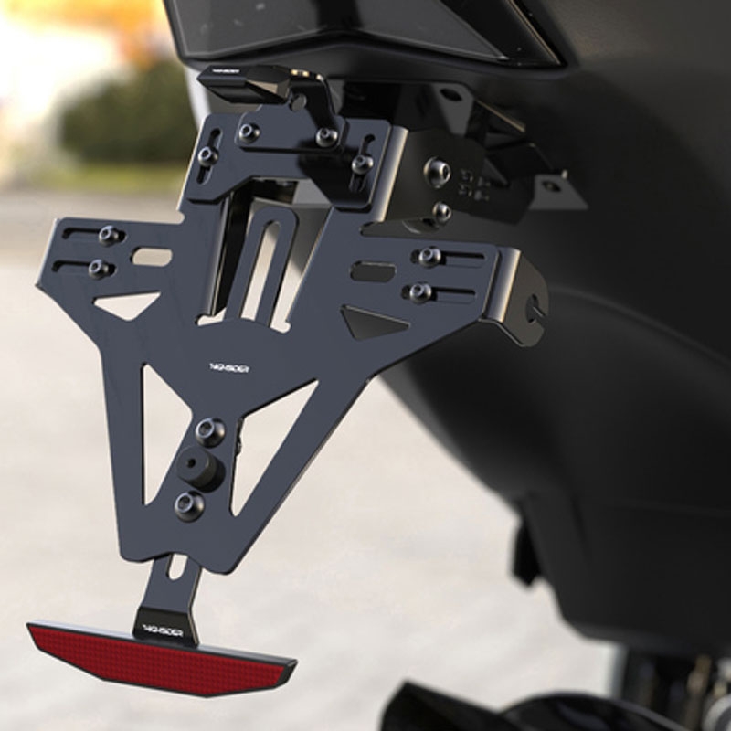 Držák SPZ včetně osvětlení Highsider Akron-RS PRO BMW S 1000 RR černý