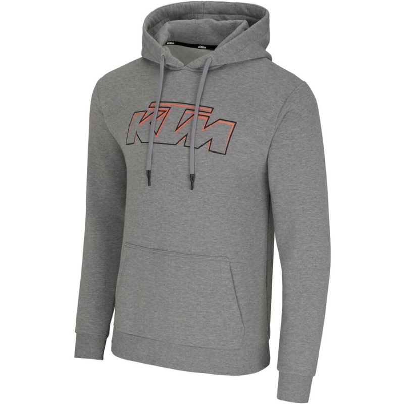 Mikina KTM Essential Hoodie světle šedá melange