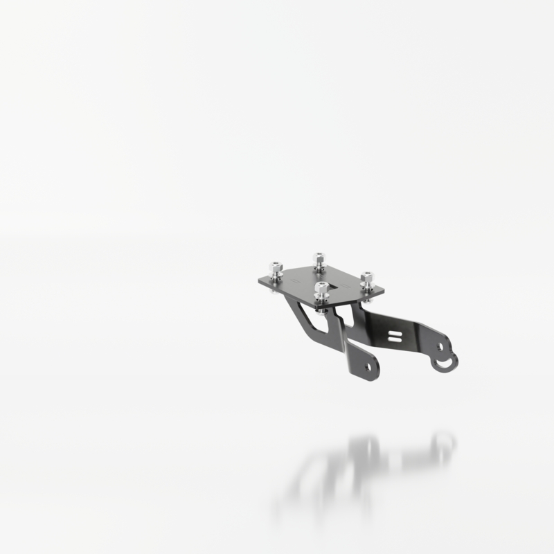 Držák SPZ s osvětlením Highsider Akron RS PRO Kawasaki Z650, Ninja 650 černý