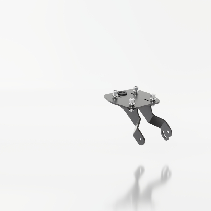 Držák SPZ s osvětlením Highsider Akron RS PRO Yamaha R125, YZF-R125 černý
