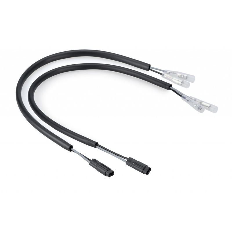 Plug&Play wiring kit for turn signals PUIG černý přední a zadní