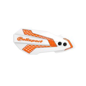 Chrániče páček POLISPORT MX FLOW 8308200004 s montážní sadou bílo/oranžové