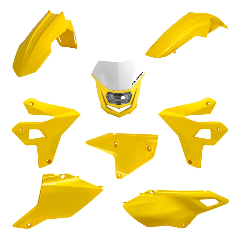 Sada plastů POLISPORT restyling žlutá