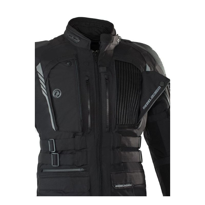 Bunda na motorku Rebelhorn Patrol černá výprodej