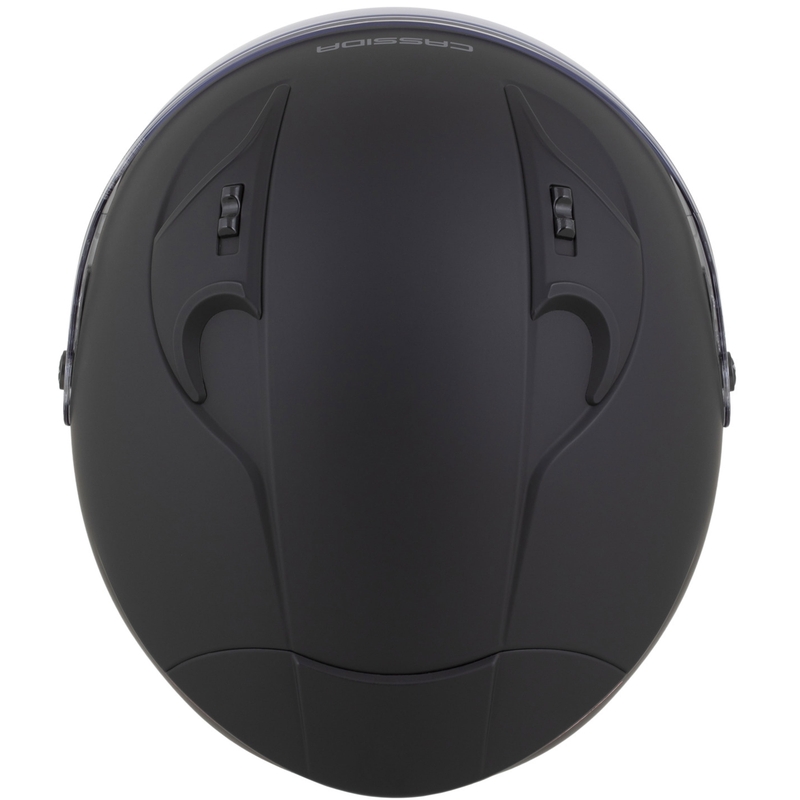 Otevřená helma na motorku Cassida Reflex 2.0 Solid matná černo-tmavě šedá