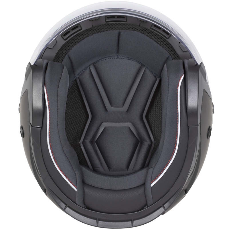 Otevřená helma na motorku Cassida Reflex 2.0 Solid matná černo-tmavě šedá